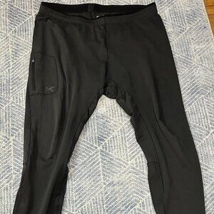 Arc’teryx pants base layer black Rho LT Bottoms XL men’s